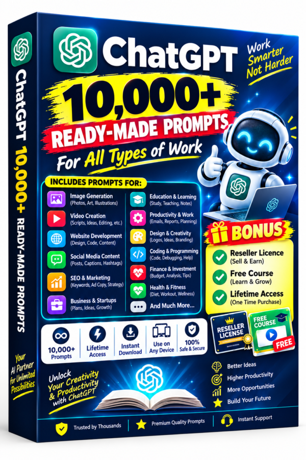 10,000+ Ready-Made ChatGPT Prompts Bundle